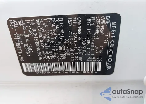 2023 Nissan Rogue Sv Intelligent Awd из США, поврежденный, VIN JN8BT3BB8PW359575